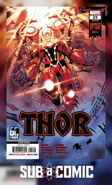 Thor #25 Coccolo Variant (Marvel 2022 2Nd Print) Comic