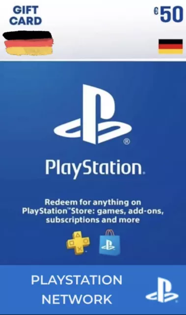 PSN 50€ [DE] Playstation Network Card Key Code 50 Euro PS5 PS4 - SOFORTVERSAND