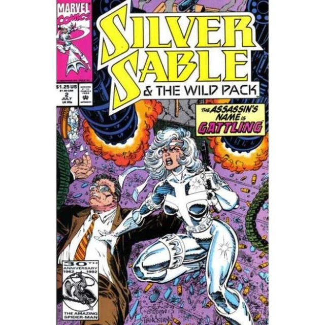 Silver Sable and the Wild Pack #2 in NM minus condition. Marvel comics [g@