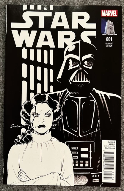 STAR WARS #1 Vault Collectibles Amanda Conner Sketch Variant Marvel 2015 NM-MT