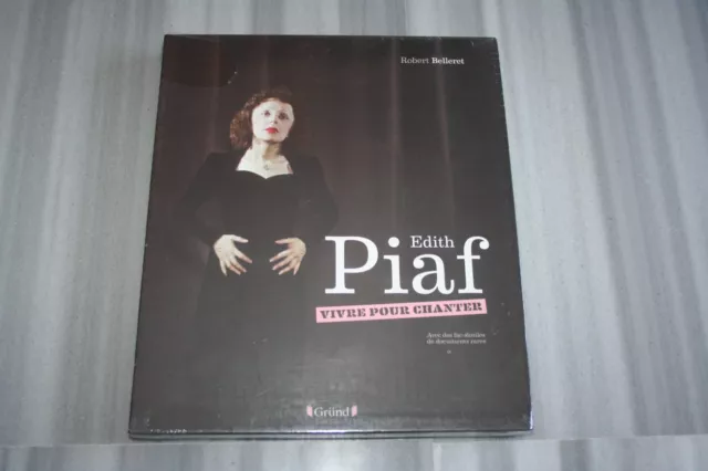 Livre Coffret EDITH PIAF Vivre Pour Chanter Belleret Fac-Similés Neuf (no vinyle