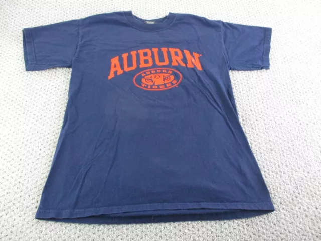 Auburn Tigers Shirt Adult Medium Navy Blue Orange College Football Sports Unisex