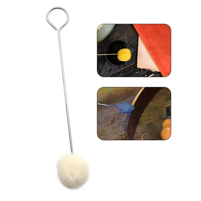 High Quality Leather Dyeing Wool Ball Brush Durable and Easy to Use