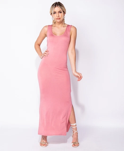 Robe Longue Parisienne - Rose - Taille S/M - Coton/Elasthanne - Neuve Avec étiquettes