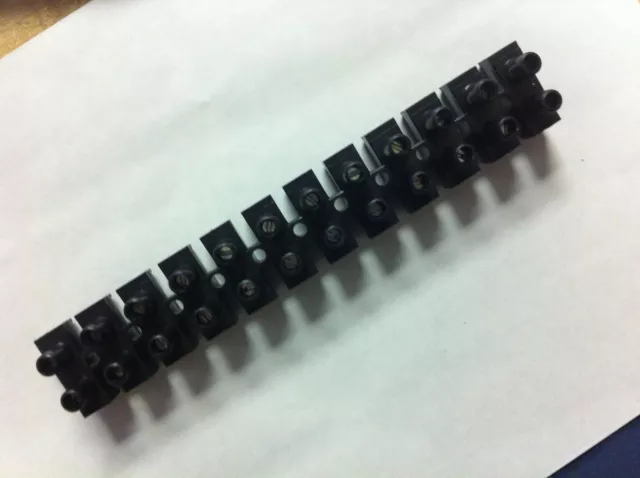 Large 12 bank, Wire Connector Screw / Terminal Block AWG 10-8