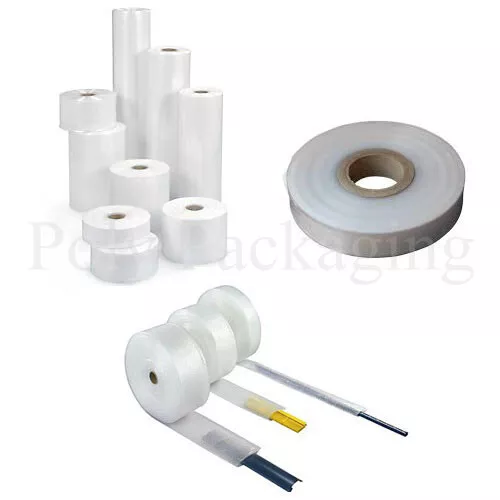 2 x LAYFLAT TUBING 10" Wide(250 Gauge)Clear Polythene Rolls(254mmx335m)Plastic 3