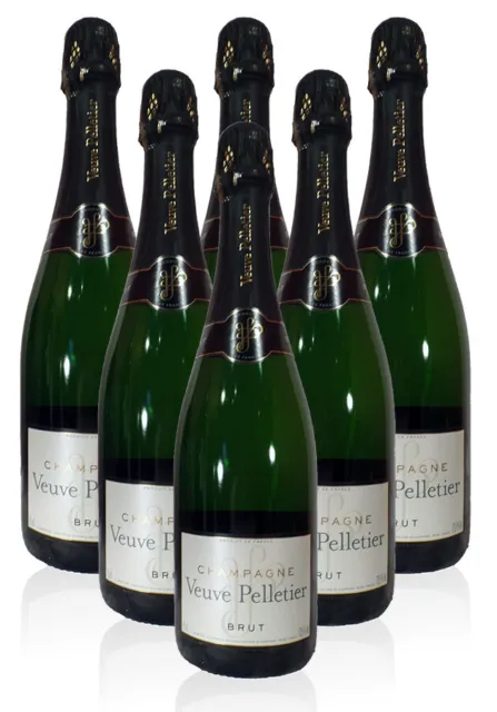 VEUVE PELLETIER Champagne Flaschen 148,00 & - 6x0,75 Brut L FR EUR Fils PicClick
