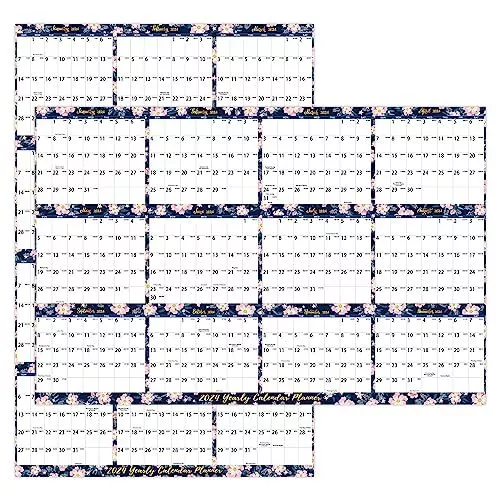 DRY ERASE CALENDAR 2024 January 2024 December 2024 2024 Yearly Wall