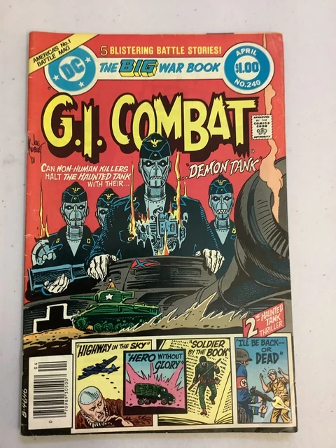 G.I. Combat Vol 1 #240 (1982) DC Comic Book By Robert Kanigher & George Kashdan