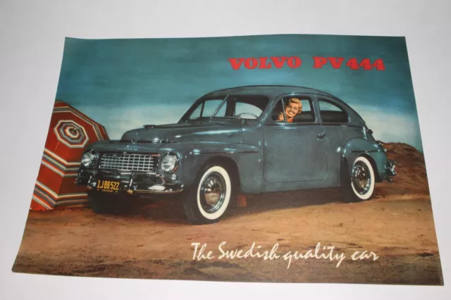 1956-57 Volvo PV444 Sedan Factory Brochure, Original