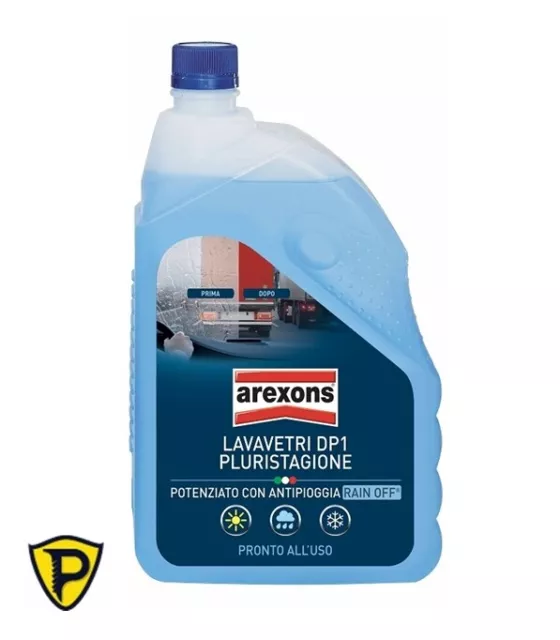 Liquido Lavavetri Auto Detergente Pulizia Cristalli Arexons Dp1 pronto uso 2 L .