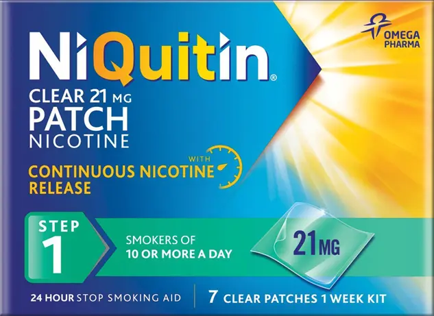 Niquitin Patch Nicotine Parches 14 / 21 mg 1 semana, 2 semanas 7 / 14 parches