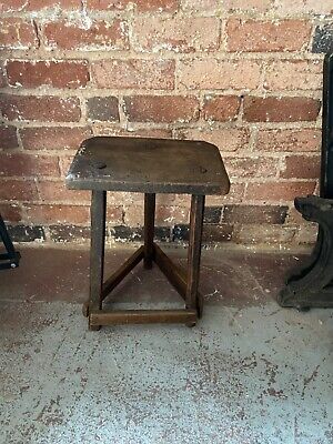 Antique Wooden Cutlers Jewellers Stool English 6