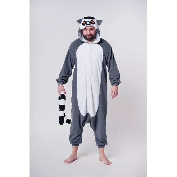 KIGURUMI SAZAC JAPAN Ori Cosplay Schlafanzug onesie Party Kostüm Lemur Fasching