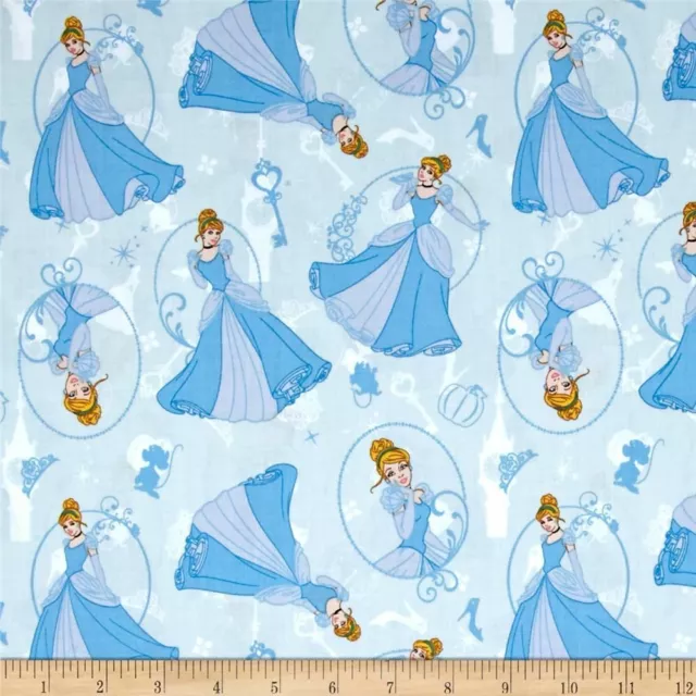 Fat Quarter Disney Princesses- Cinderella 100% Quilting Cotton Fabric