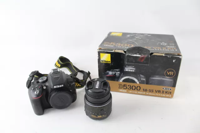 Nikon D3500 DSLR DIGITAL CAMERA w/ Nikon AF-S Nikkor 18-55mm & Box WORKING