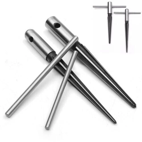 2pc T Handle Tapered Reamer Set 1/8 " to 1/2 " & 5/32 " - 7/8 " Bridge Pin Hole