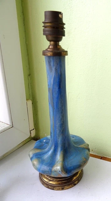 pied de lampe en grés art nouveau a definir!  carries? la borne ? nancy ??