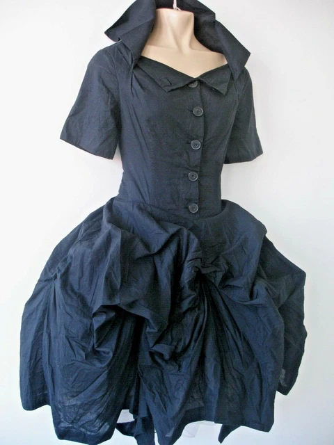 ALL SAINTS BLACK SUPREME HITCH" up Bustle Parachute Corset Dress Sz 8  29.99 - PicClick UK