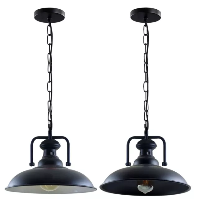 Industrial Ceiling Light Metal Lamp Hanging Curvy Shade Pendant Lights M0151