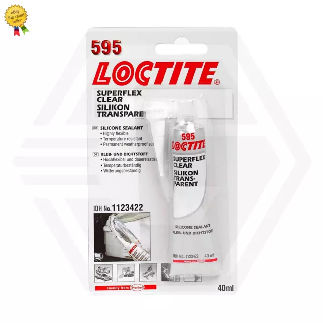 Loctite 595 Superflex Clear Silicone Headlamp, Headlight & Light Cluster Sealant