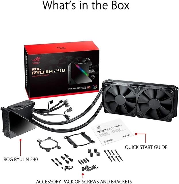ASUS ROG RYUJIN 240 RGB AIO Liquid CPU Cooler - 240mm EUR 189,99 ...