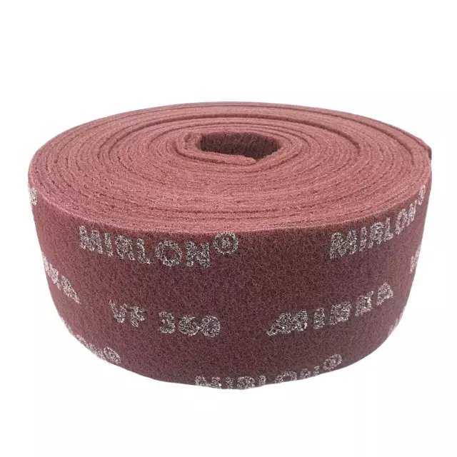 Mirka Mirlon Schleifvlies - Rolle VF 360 115mm x 10m ROT Vlies Fleece Schleifen