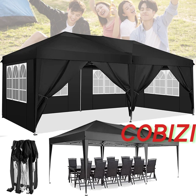 Falt Pavillon Partyzelt WASSERDICHT Pavillion Gartenzelt Dachmaß 3x3 m oder 125