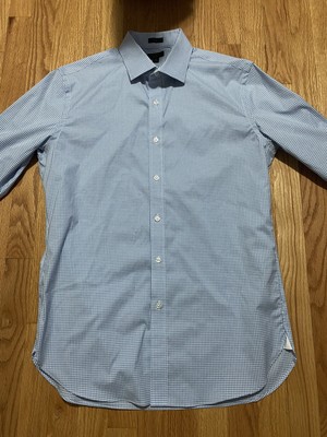 J.CREW ludlow slim 16/33 dress shirt plaid blue