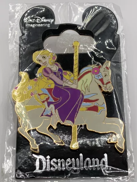 Disney WDI Rapunzel at Disneyland Riding Jingles Carousel Horse LE 250 Pin NOC