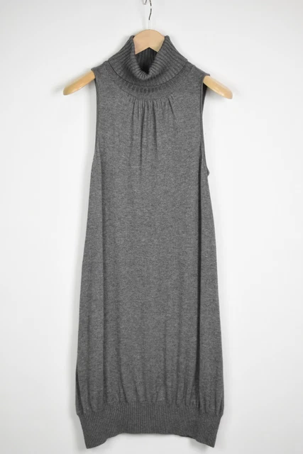 Iceberg Donna X Piccolo Seta E Cashmere senza Maniche Abito Lunghezza Ginocchio