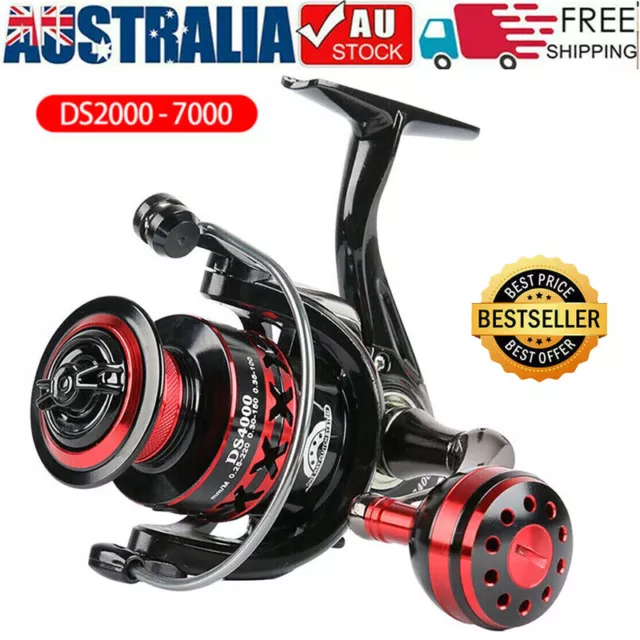 Fishing Reel Max Drag 10kg High Speed Metal Spool Spinning Reel 2000-7000 NEW