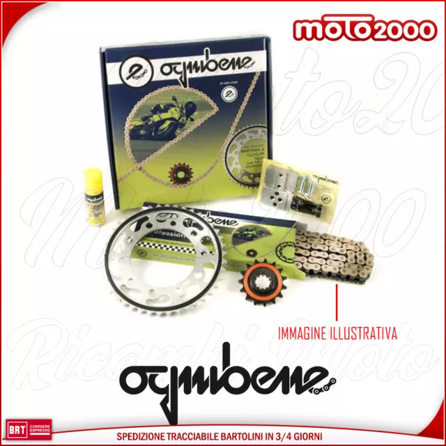 Kit Trasmissione Catena Corona Pignone Ognibene Aprilia Rs 50 Extrema 6V 1995