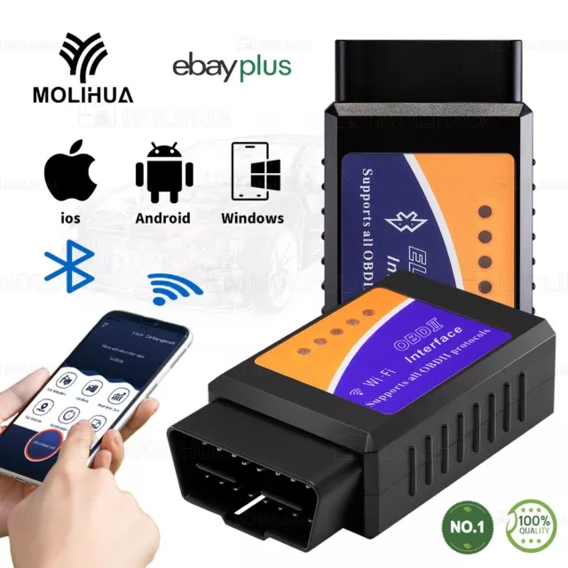 Bluetooth Car OBD2 ELM327 Diagnostic Scan Scanner Wireless für Android und IOS