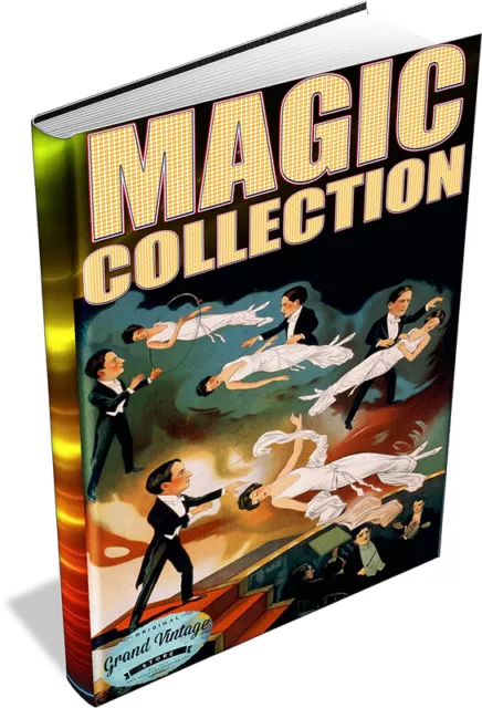 MAGIC & ILLUSIONS ~ Vintage Books on DVD ~ Conjuring, Card Tricks, Secret Magic