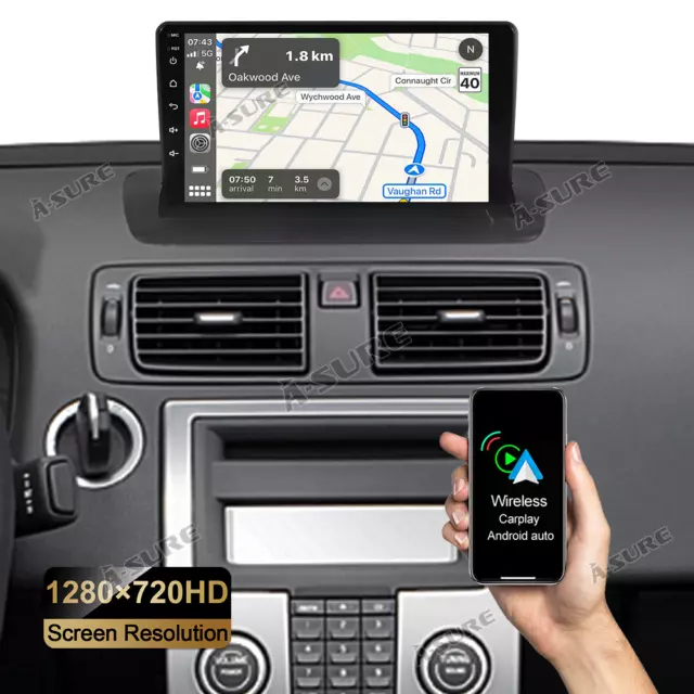 Für Volvo S40 C30 C70 2006-2013 Android Autoradio GPS BT Apple CarPlay 1280HD