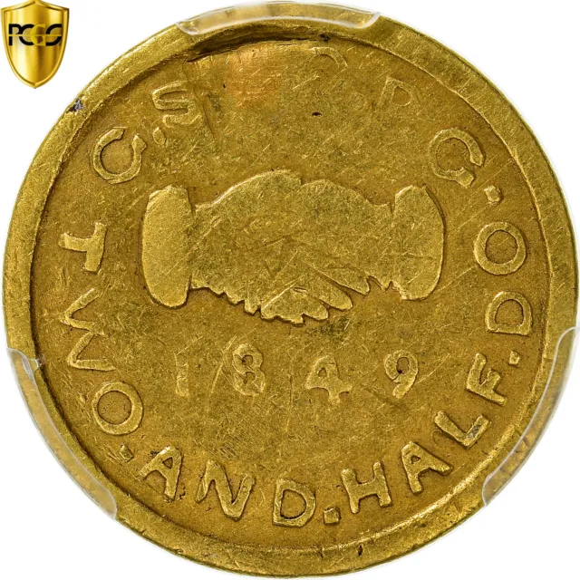 [#899737] Coin, US TERRITORIAL GOLD, Utah, 2-1/2 Dollars, 1849, Salt Lake City,