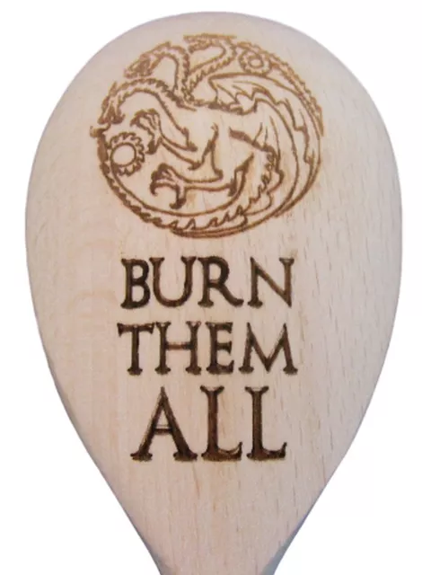 Game Of Thrones Fan Wooden Baking Spoon Chopping Cheese Board Xmas Gift Idea Got