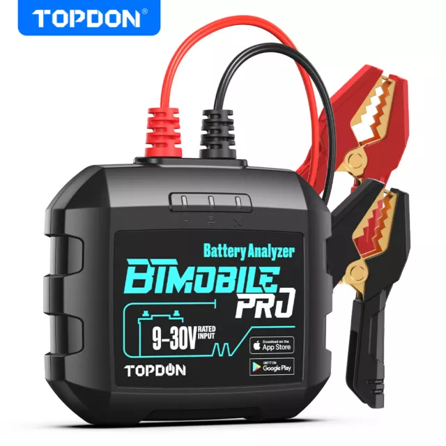 TOPDON BT Mobile PRO Portable Car Battery Tester with Bluetooth 12V IOS/Android