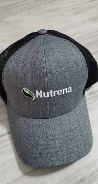 NUTRENA Embroided black and gray cap hat K-Products gray black unisex