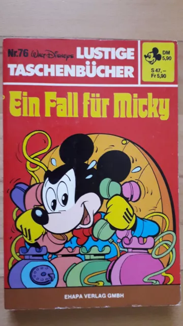 ERSTAUFLAGE Lustige Taschenbücher Nr.76 von 1981 Ein Fall für Micky - TOP Z0-1