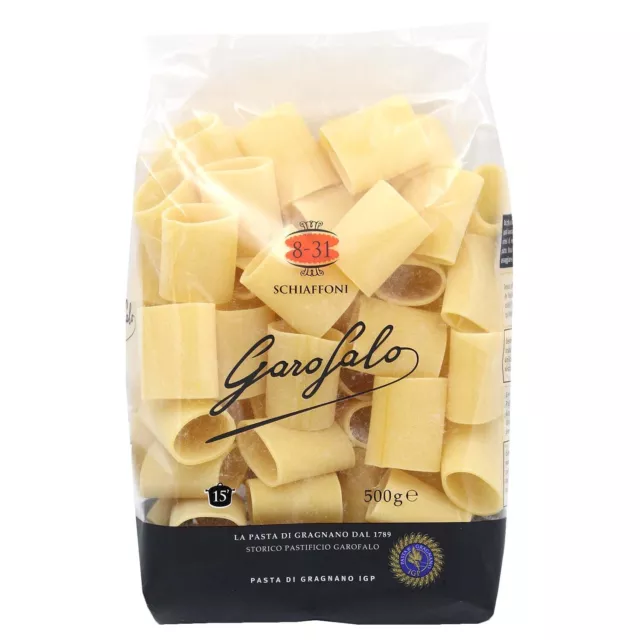 GAROFALO Pasta di semola Schiaffoni 500GR (4 KG 8 CONFEZIONI)