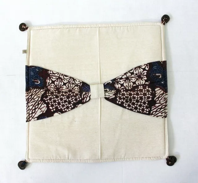 Handmade Fabric Ethnic Batik Details Throw Pillow Cover Multicolor Lot of 3 2