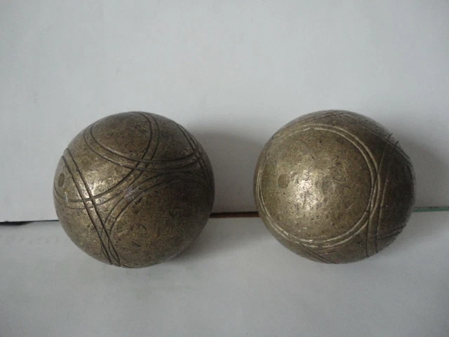 2 Paires De Boules De Pétanque Anciennes – Années 50 – Avec Emballages D’origine
