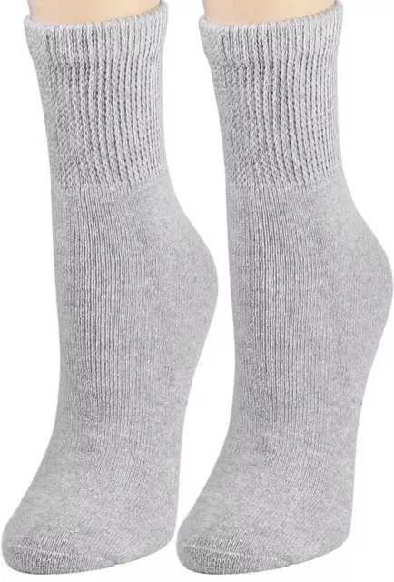 Socks For Womens Mens Non Binding Top Circulatory Diabetic Cotton Ankle size9-10