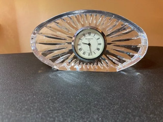 waterford crystal small desk/ mantle clock