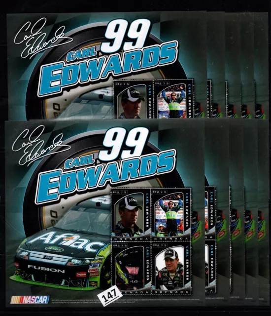 Fl 10X Grenada - Mnh - Nascar - Auto Racing - Sports