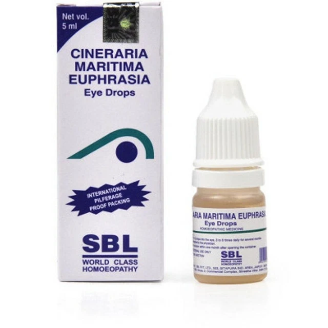 SBL CINERARIA MARITIMA Euphrasia Eye Drops (5ml) Relief from Dry Eyes