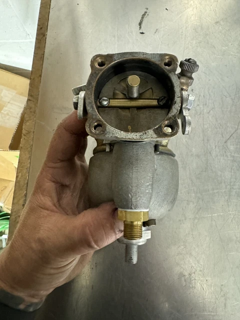 Harley Knuckle, Flathead, Panhead 7 Raw Linkert Air Cleaner 1936-65