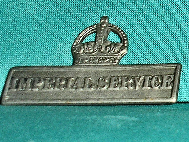 Original WW1 Imperial Service Military Badge Made by Lambourne